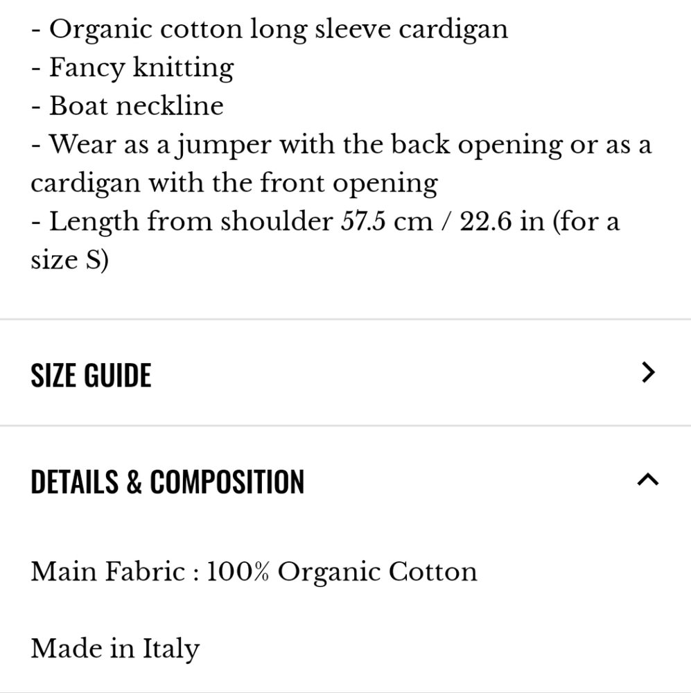 Sezane Adela 100% Organic Cotton Cardigan - Picture 4 of 10